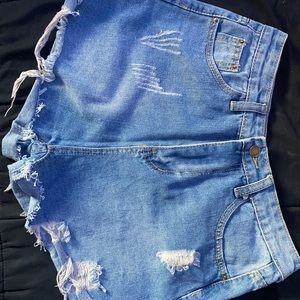 Washed Up Blue Jeans